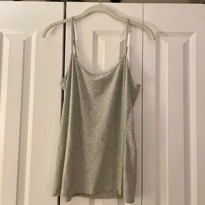 Essentials Light Gray Sparkly Camisole